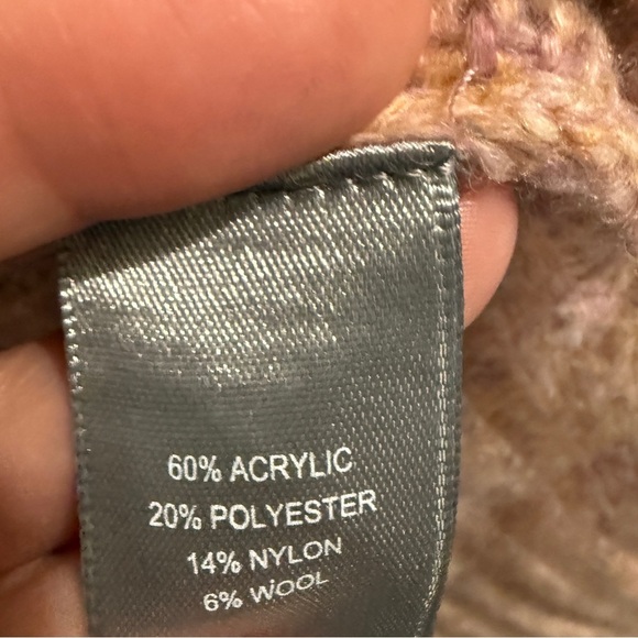 Cozy Pink Wool Blend Turtleneck Sweater Apres Ski Nordic Scandi girl - Picture 5 of 6